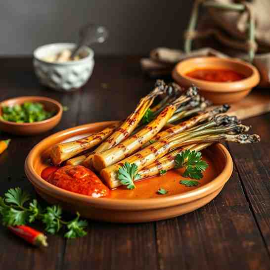 Grilled Calçots with Romesco Recipe